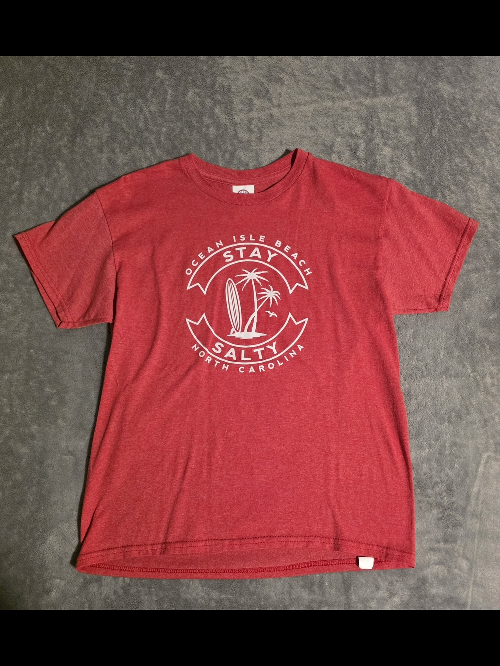 Delta Red 'Stay Salty' Ocean Isle Beach Graphic Tee